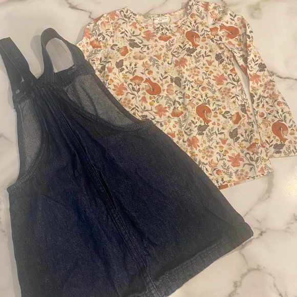 3T Fall Outfit - denim jumper - Picture 3 of 3